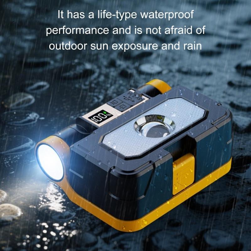 Portables Powerful Torches Solars Rechargeable Repair Emergencyies Light with Energy Efficient Battery