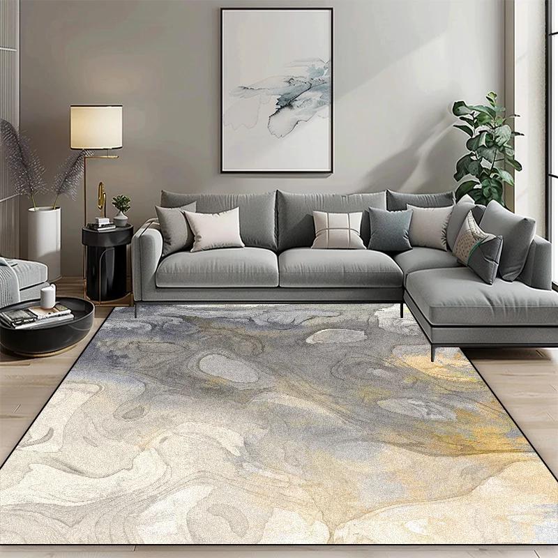 Nordic Light Luxury Living Room Carpets Short Plush Bedroom Floor Rugs Room Decor Large Area Sofa Coffee Table Mat 160x200cm