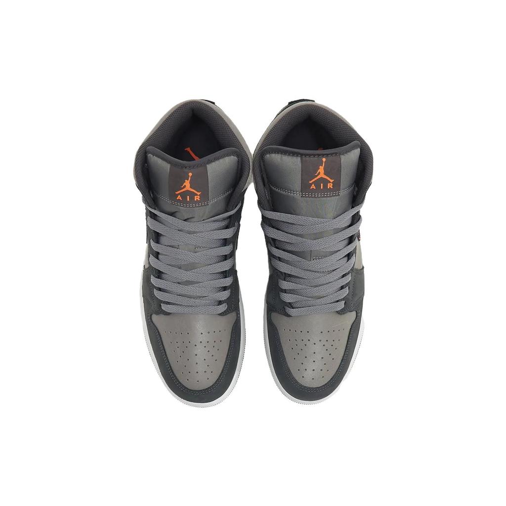 Zapatillas Air Jordan 1 Mid SE Night Stadium para Hombre Gris Negro Flat-Pewter FQ8338-017