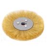 125/150mm Copper Wire Wheel Brush Brass Copper Wire Brush Soft Flat Grinder Wheel Crimped For Polishing, Burr Removing