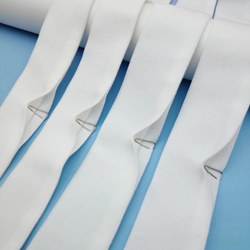 25/30/40/50mm Nylon Elastic Bands Y-shaped Open Edge Exposed Waistband Stretch Webbing Pants Dress DIY Sewing Accessories