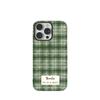 Niche ins sweater + green phone case English magnetic suction bracket for iphone17promax Apple 16/15