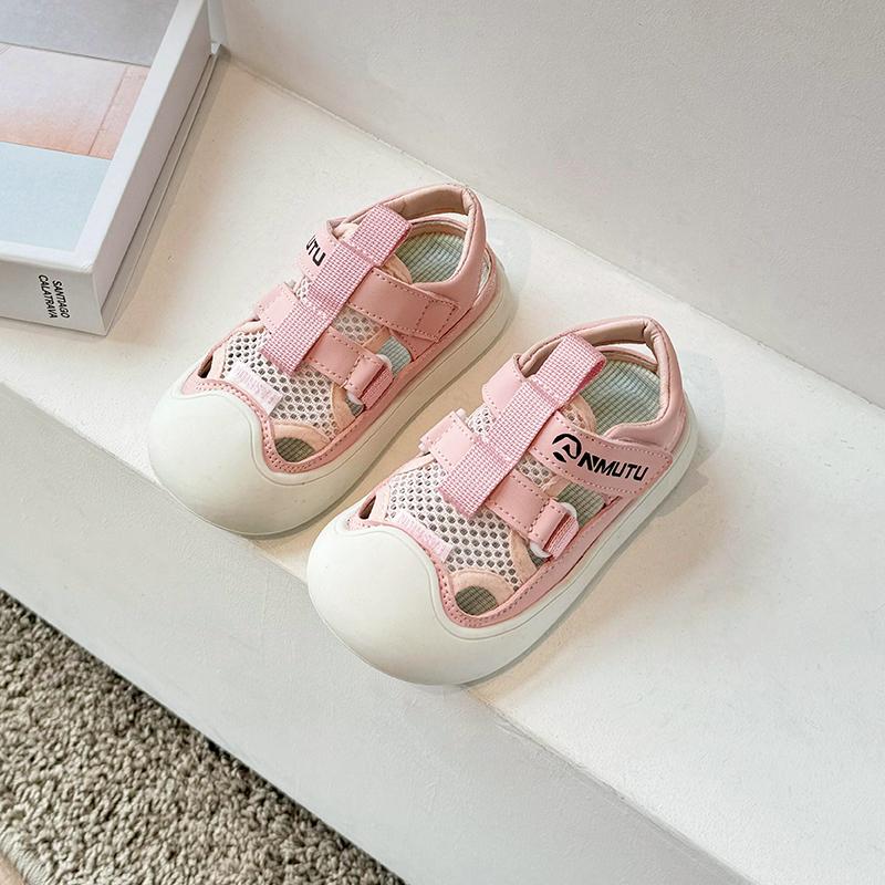 Boys' Baotou Sandals Summer New Children's Beach Shoes Soft Bottom Korean Version Breathable Girls' Sports Sandals Net