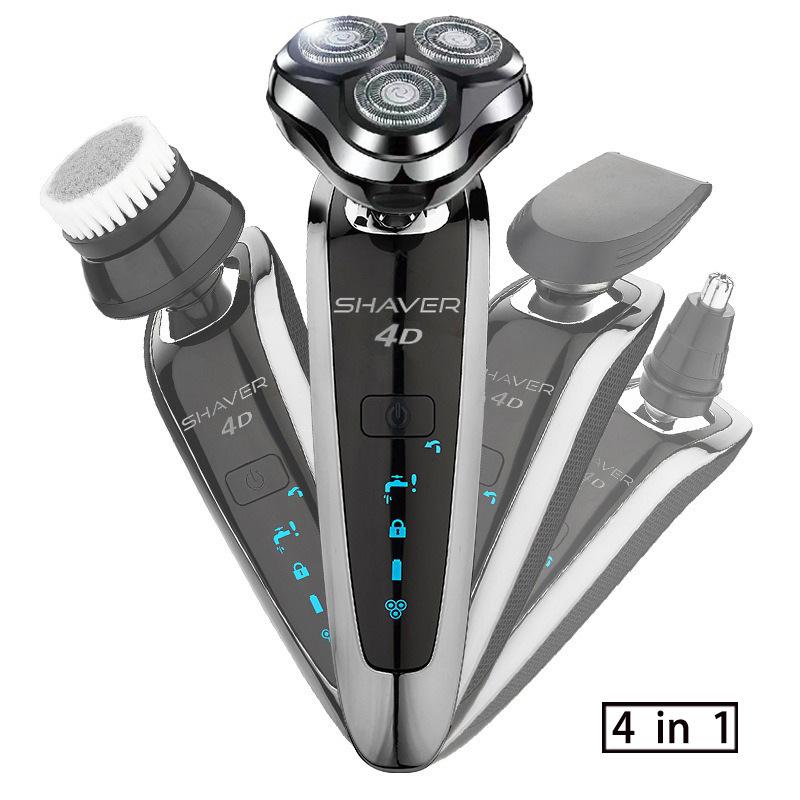 New hair clipper three-in-one men's razor rechargeable razor electric ultra-clean multi-functional beard cutter head portable