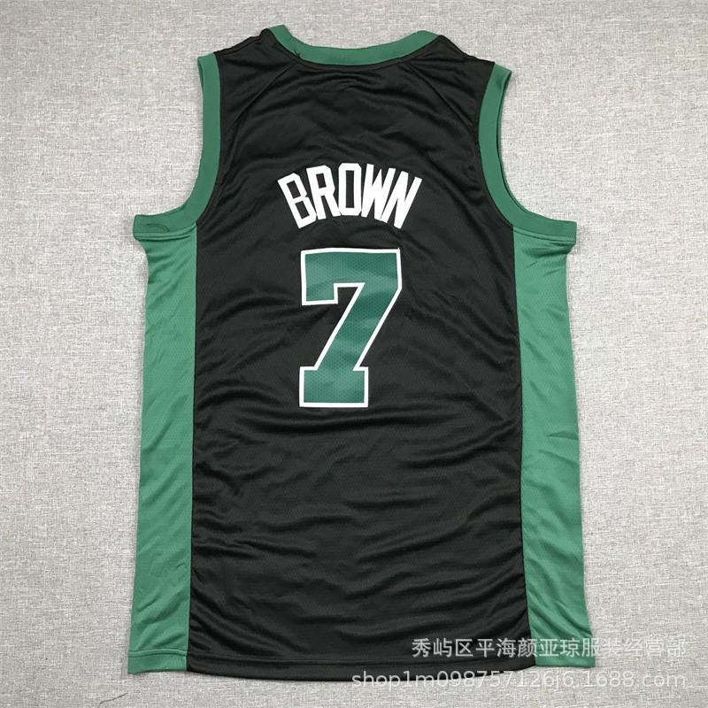 Embroidered Boston Celtics Jersey 7 Jaylen Brown NBA Basketball Uniform Men Women