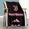 Juventus Customize Text Blanket Gift Customizable Blanket Warmthful Decor Versatile for Office Chair Livingroom Picnics Seaside