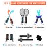 JOYTORN Sports Game Accessories Bundle for Nintendo Switch 2 Family Sports Party Pack with Tennis Golf Leg and Grip 12-in-1 (2025), Racket, Club,