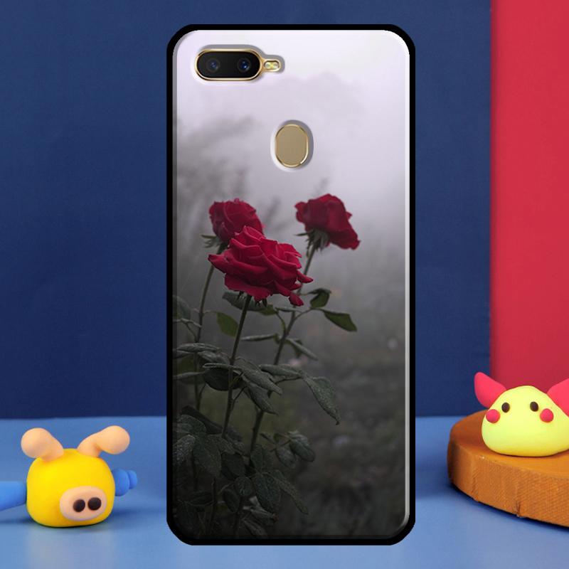 Red Rose Flower For Oppo A54 A57 S A78 A58 A98 A5 A9 A91 A15 A16 A17 A52 A72 A76 A96 A74 A94 A77 Phone Case