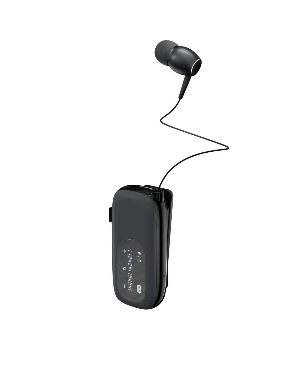 

Bluetooth-гарнитура K75: Бизнес-клипса, выдвижной, 20 часов воспроизведения с цифровым дисплеем.