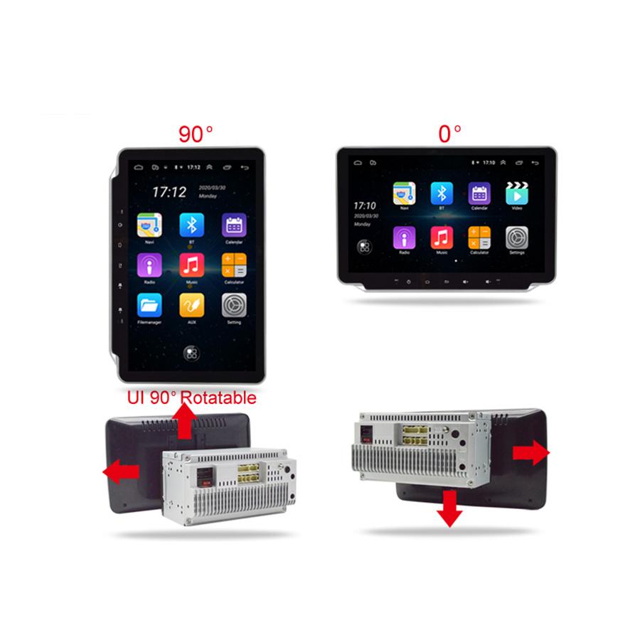 10.1" 360° Rotatable 2Din Android 9.1 Radio Stereo Player GPS Navigation 1+16GB