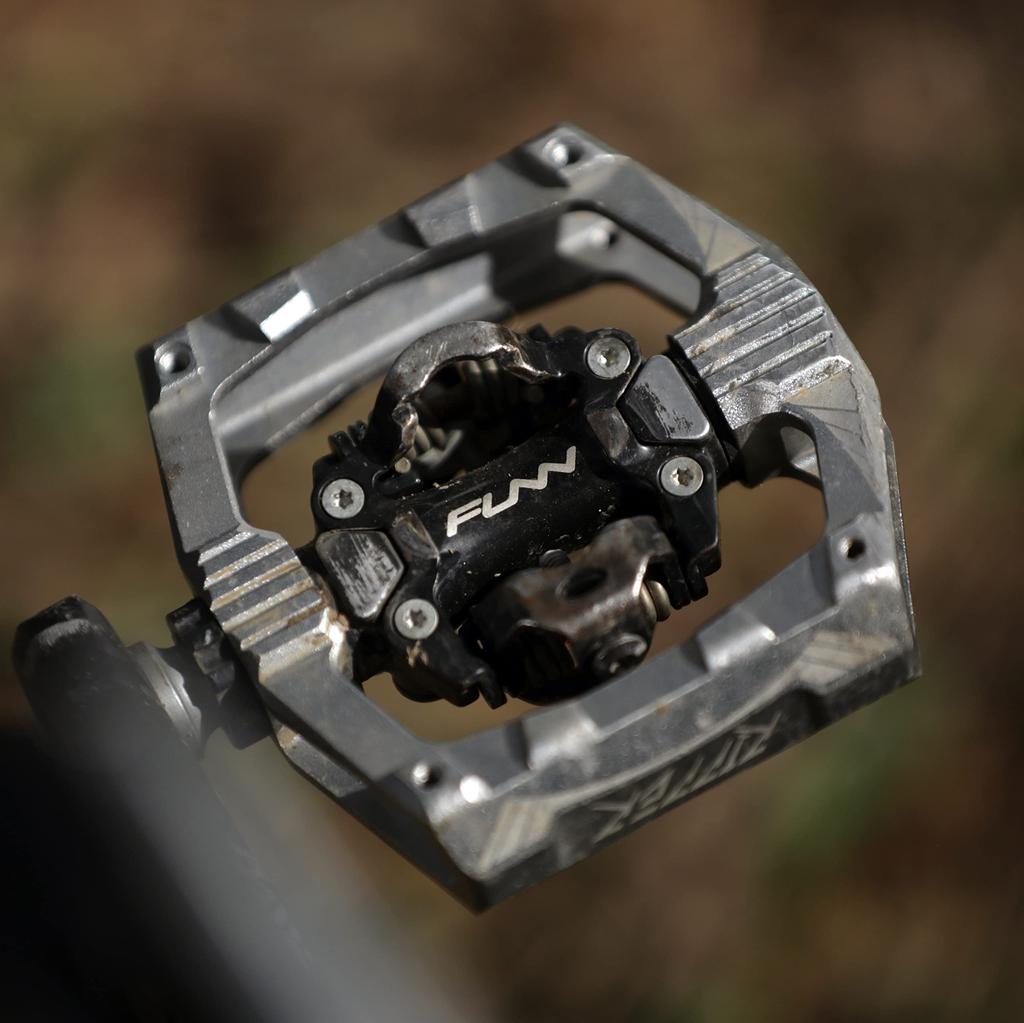 Funn Ripper Bicycle Pedals SPD Compatible Mountain Bike Pedals AES System Suitable for Mountain BMX Gravel and More - Dual-Sided - Spring-Loaded -