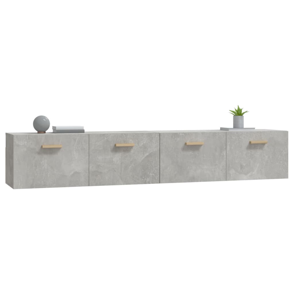 Vidaxl Szafki Wiszące, 2 Szt., Szarość Betonu, 100X36,5X35 Cm