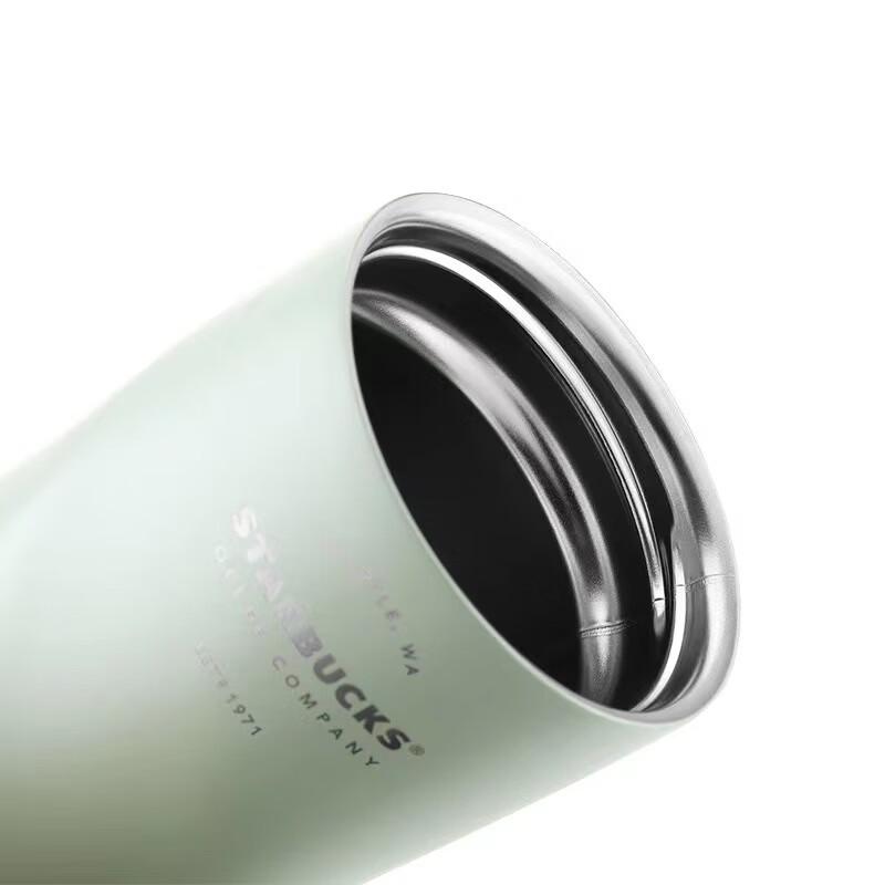 Vaso térmico Starbucks Classic con tapa abatible y diseño degradado de acero inoxidable