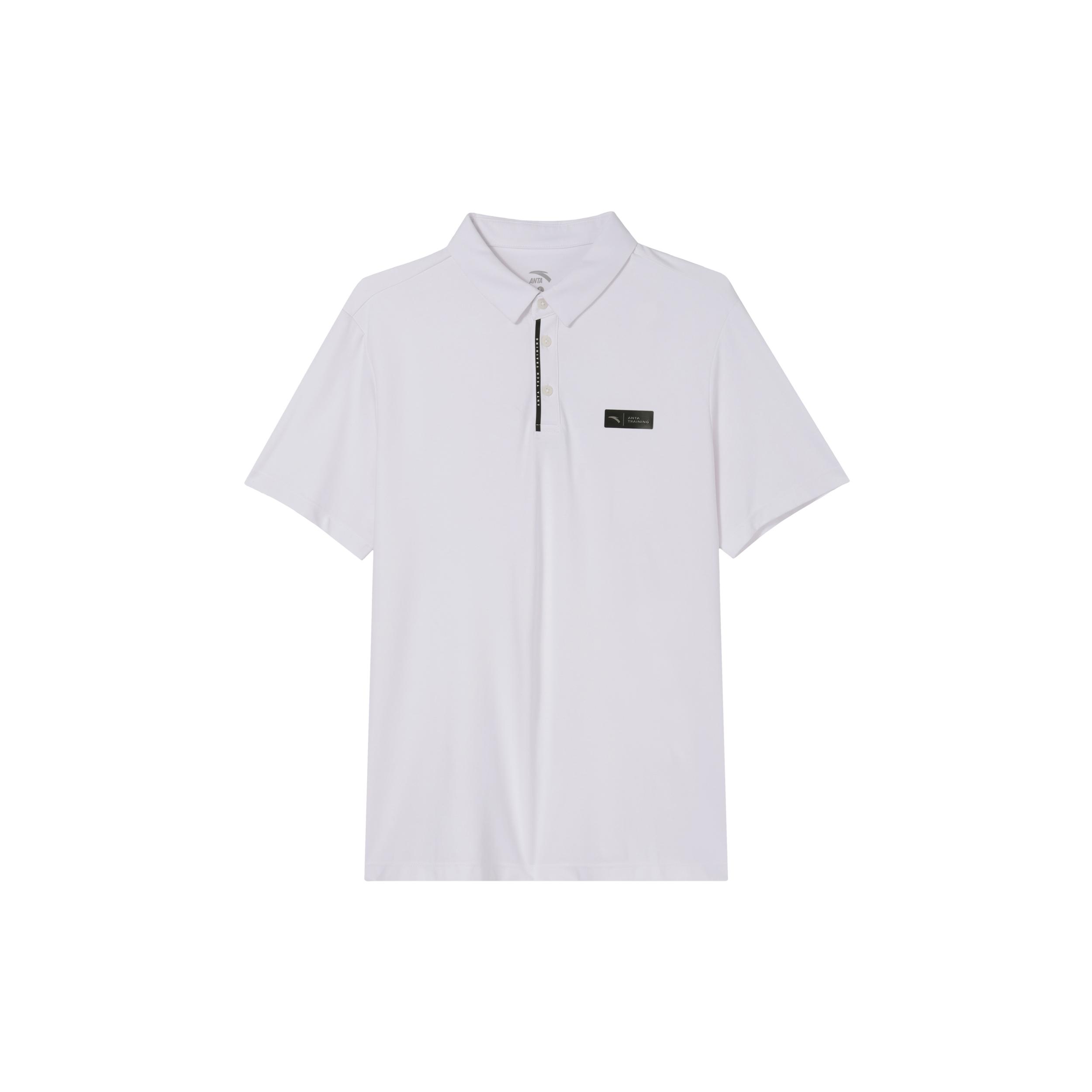 ANTA Polo Shirts Men s White Polo Collar Moderate Straight Fit 152227117-1 XXXL