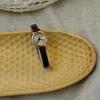 LSVTR Retro Ladies' Small Dial Leather Strap Waterproof Quartz Watch