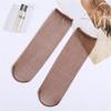 Casual Women Transparent Elastic Crystal Silk Sock Nylon Ladies Summer Stocking
