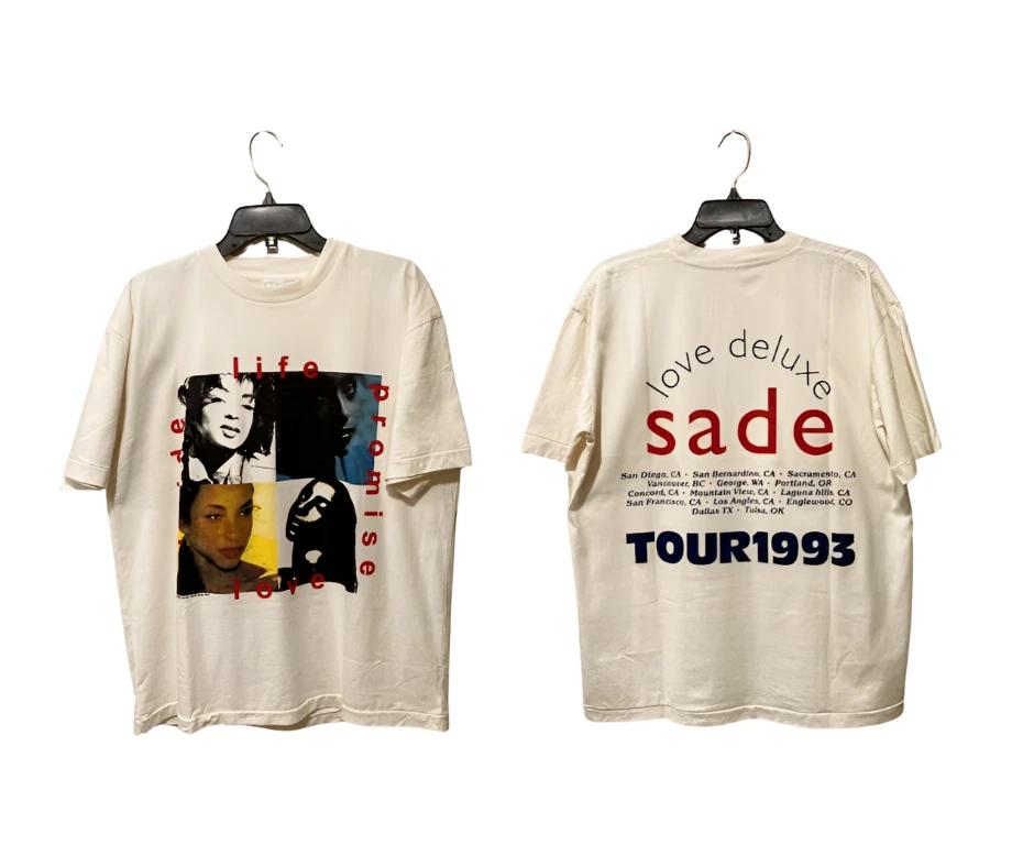 Sade Love Deluxe Tour 1993 Shirt, Vtg 90s Sade Album Concert shirt 3XL