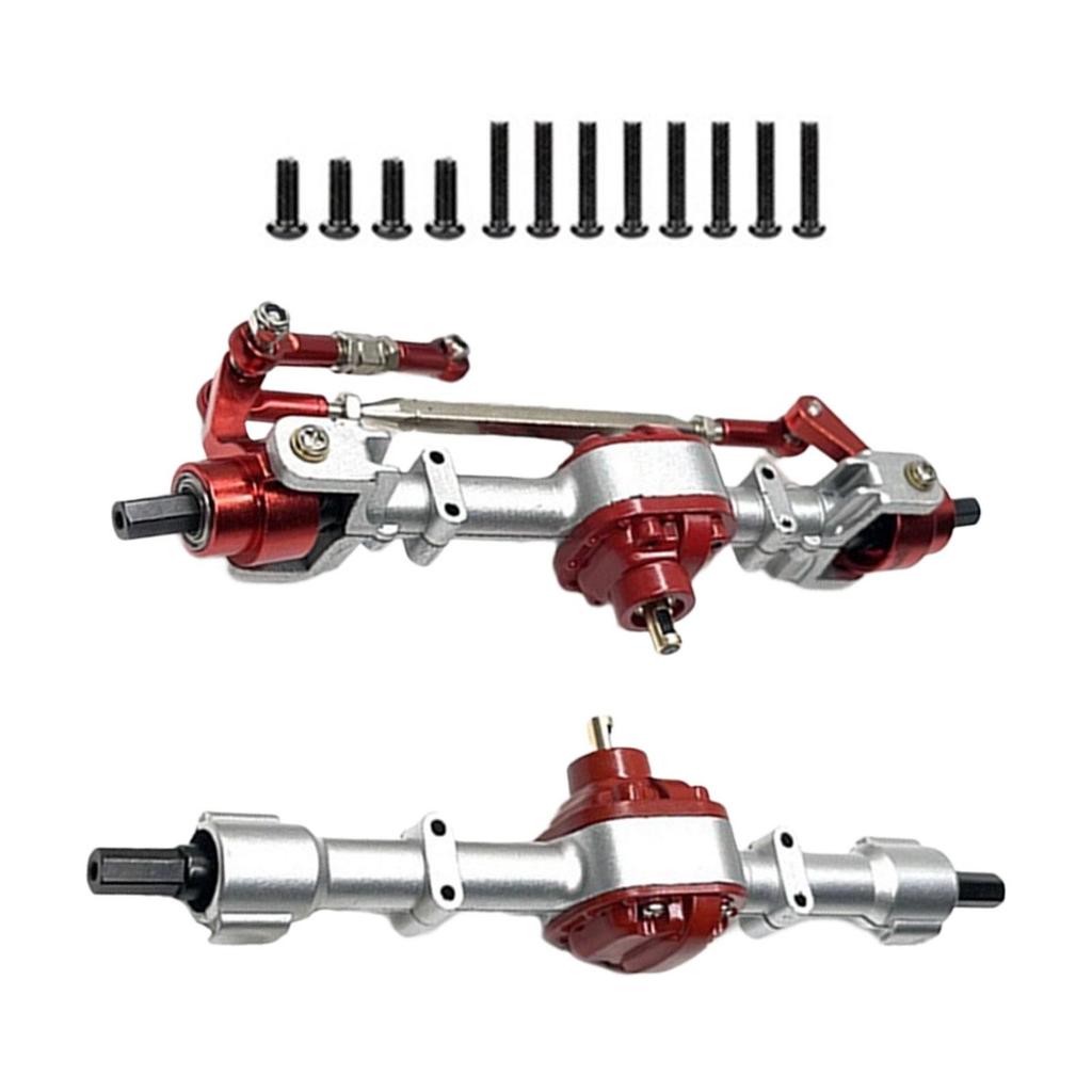 1:12 Scale RC Car Front and Rear Axle Set Replace Parts Steering Cup Bridge Shaft Complete Set for MN78 D90 D91 99S RC DIY Parts