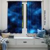 Set Of 2 Night Sky Curtain Universe Space Galaxy Under Stars Apply Living Room Bedroom Hotel Store Polyester Perfect For Area