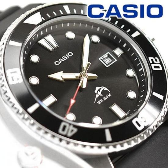 Casio Diver Watch MDV-106-1AV Black Men’s Analog Watch 200M Water Resistant Stainless Steel Case Authentic Casio Ships from Japan