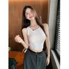 Design Mindful backless suspender small vest women's summer sleeveless outer wear beautiful back vest covering sub-breasts dopamine top