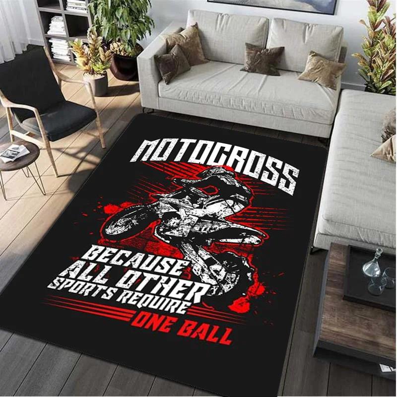 Motorcycle Motorbike Rider Carpet Area Rug Mat Floor Doormat Sofa Entracne Rugs for Living Room Bedroom Playroom Dropshipping