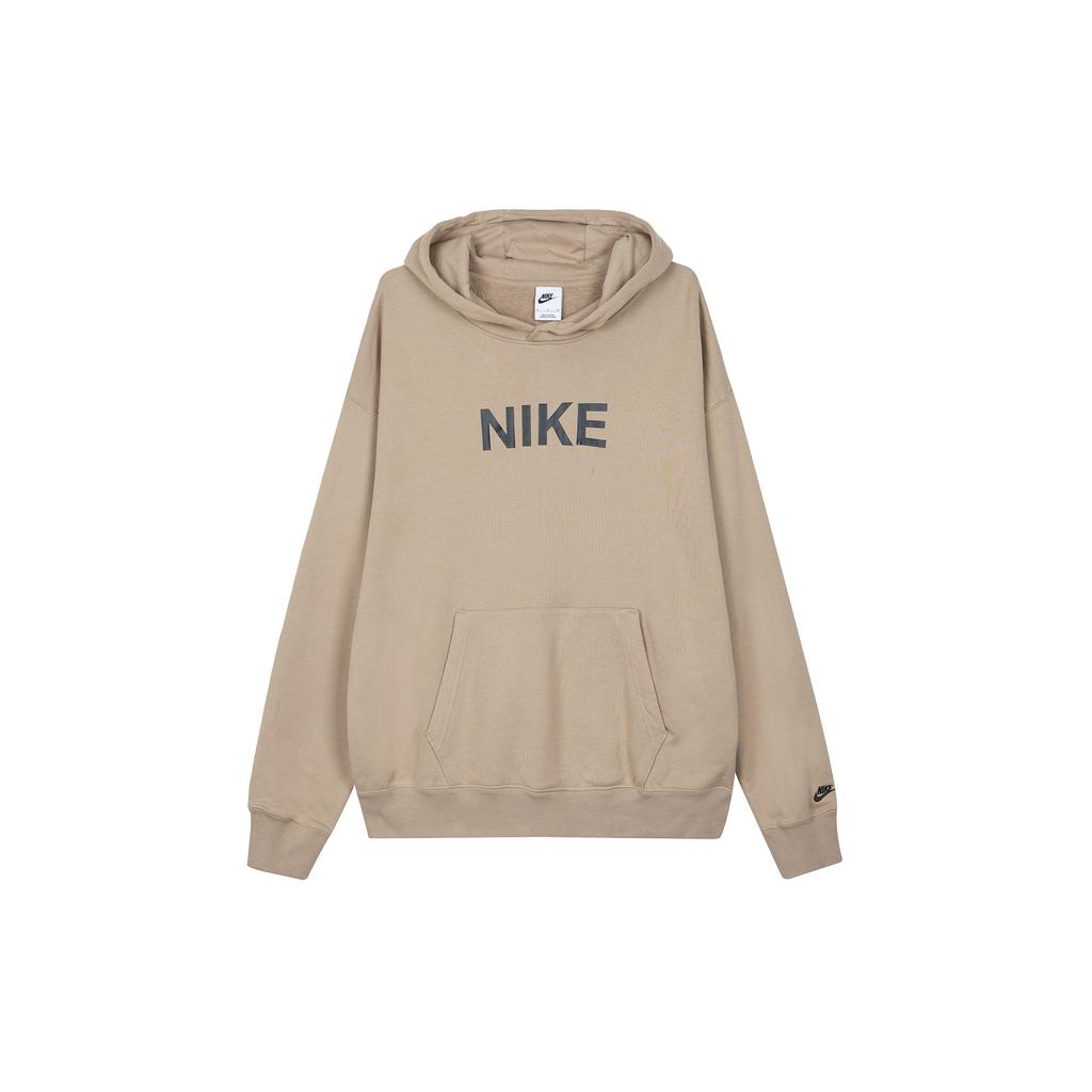 Nike Alphabet Logo Print Hoodie Sweatshirt Men Tops Khaki FQ7269-247