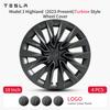 4PCS 18 Inch Wheel Cover Design for Model 3 Highland (2023-2026) Hub Cap Replacement Automobile Hubcap Full Rim Wheel Cove