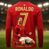 Hete Verkoop Cristiano Ronaldo Mode Voetbal Superster Print Patroon Heren Fan Herdenkingsshirt Dagelijkse Sport Top Kinderen