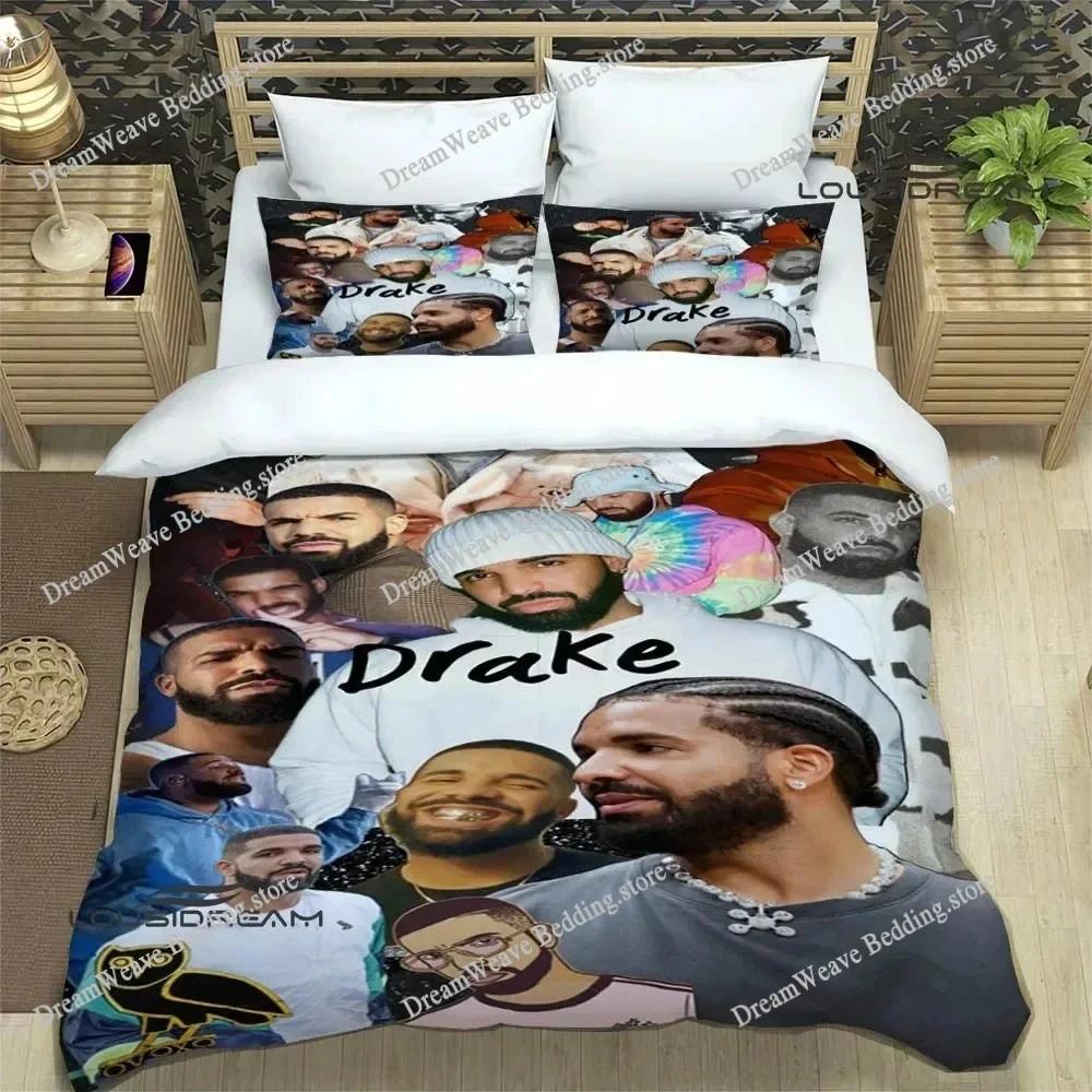 Rapper Drake 3D Printed Bedding Sets Exquisite Bed Supplies Set Duvet Cover Bed Comforter Set Bedding Set Luxury Birthday Gift96