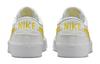 Nike Blazer Cushioning Abrasion Resistant Low Top Kids' Skateboarding Shoes White Yellow Teenagers DA4074-118
