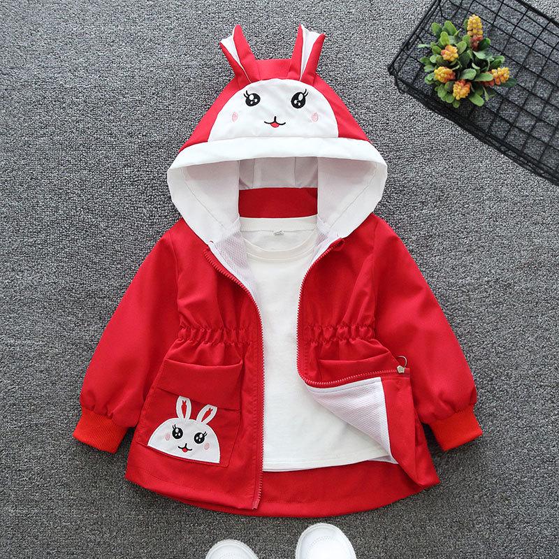 Boys' Hooded Trench Coat Jacket - 2025 Spring/Autumn New Style for Kids, Zip-up Cardigan for Small and Medium Children