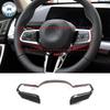 For BMW X1 IX1 U11 -2026 ABS Carbon Fiber Car Steering Wheel Frame Cover Trim Interior Car Accessories(Sport Version)