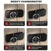 1 Set No-Punch Combination Door Lock 3 Digit Password Cabinet Locks With Combination Latch For Closet Door Barn Door