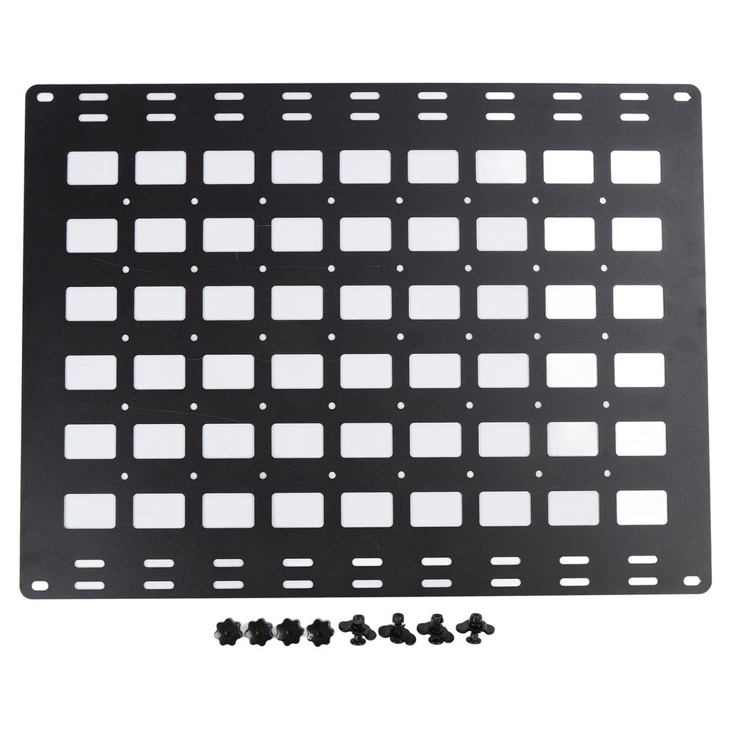 800x600x2mm Truck Bed Panel Fixed Base Stud L Rail Storage Panel Organizer Multi-function