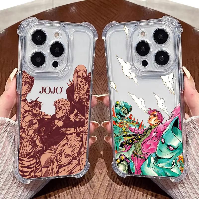JoJos Bizarres Anime Abenteuer Handyhülle Für iPhone 17 Air 16 e 15 14 13 12 11 Pro Max Plus Mini SE 2020 2022 Weiche Hülle