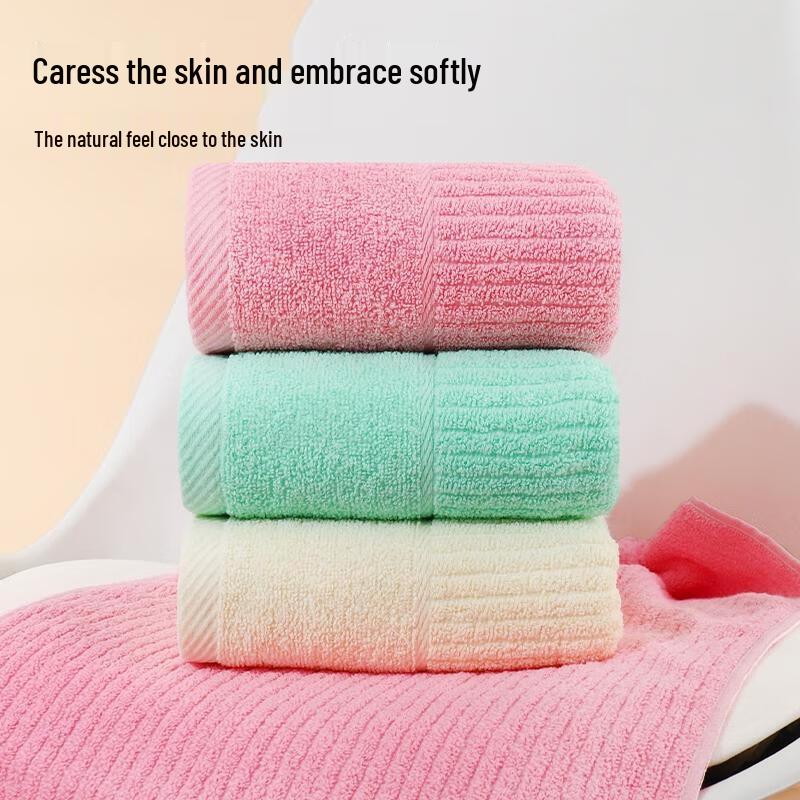 HANDUNYOU Soft Absorbent Striped Towel Set, 10-Pack