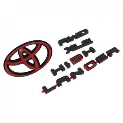 For -2024 HIGHLANDER AWD XLE MATTE BLACKOUT EMBLEM OVERLAY KIT