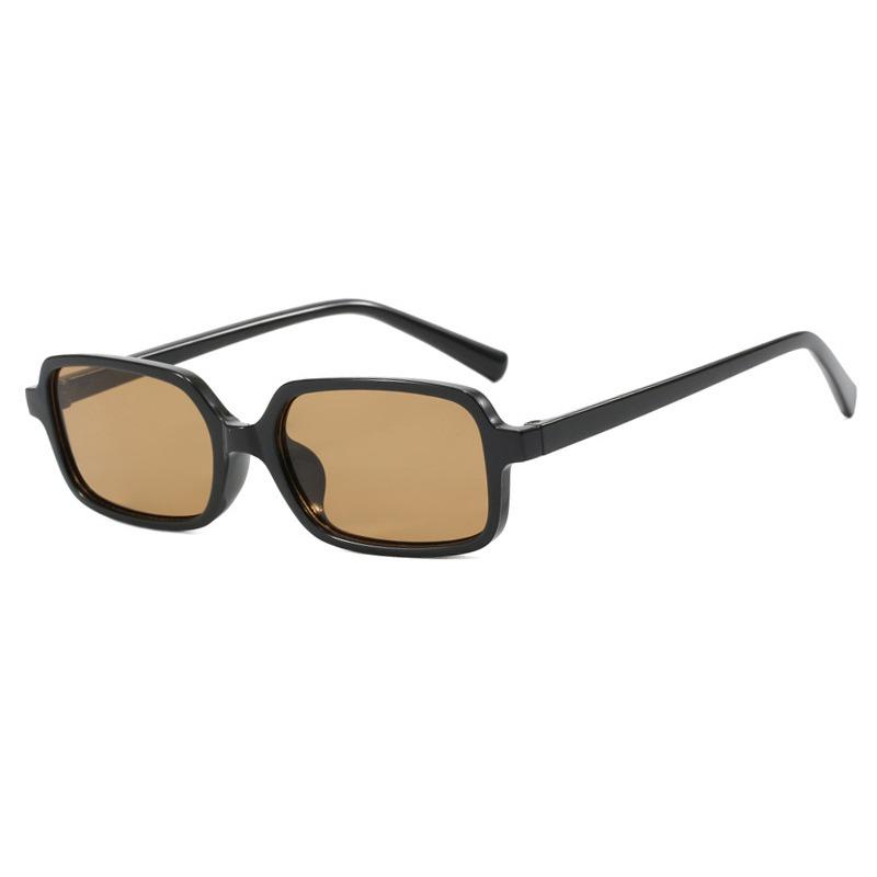 Latest Retro Rectangle Sunglasses for Women Brand Designer Style Classic Vintage Small Frame Sun Eyeglasses Ladies Classic Black Square Oculos De Sol