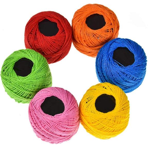 16 Roll Embroidery Thread Set - Assorted Colors Cotton Floss for Cross Stitch and Craft Projects, Ideal for Home Gift Making and Diy Embroidery