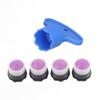 Lot de 4 aérateurs de robinet d'évier M16,5 mm, limiteur de débit de 1,2 GPM, buse d'eau pour robinet de cuisine