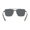 Michael Kors Temple Logo Detail Metal Aviator Sunglasses Men's Black