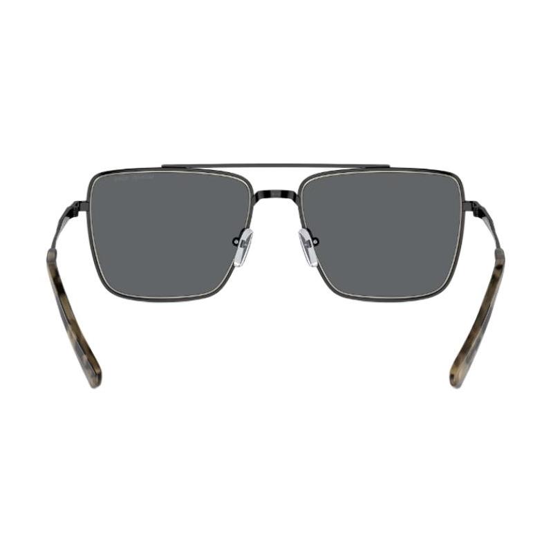 Michael Kors Temple Logo Detail Metal Aviator Sunglasses Men's Black