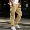 Herren-Jogginghose mit 4 Taschen, elastischer Bund mit Kordelzug, gerade Beine, Trainingshose