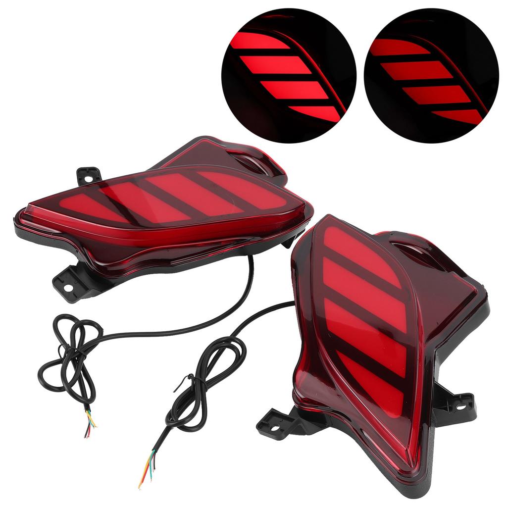 LED Heck-Tagfahrlicht Rücklicht Stoßstange DRL Lampe Rotes Glas Passend für Highlander 2019-2021