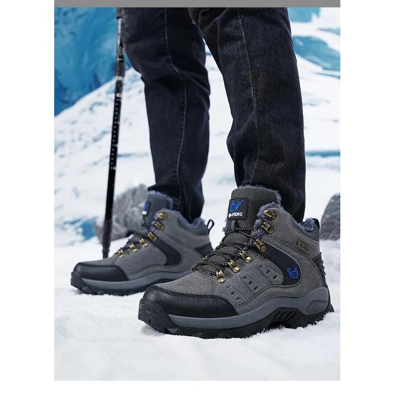 Damen Herren High-Top Wanderschuhe Rutschfeste Outdoor Trekking Schuhe für Camping Freizeitschuhe