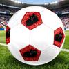 1pc Black Cat Stars Soccer Ball Size 5 Football Machine Sewn Indoor/Outdoor Universal Football Q66