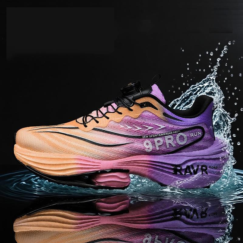 Men Racing Running Shoes Light Foam Carbon Plate Cushioning Stable Shoes Fashion Printed Sneakers Anti Slip Comfoy Tennis Shoes