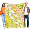 Floral Patterned Throw Blanket Soft Cozy Lightweight for Home Sofa Bed Decorative Cover Perfect Gift for All Occasions