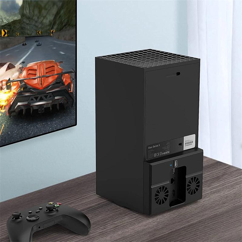 Für Xbox Series X Konsole Kühlventilator Dockingstation Schlanker Vertikaler Ständer Host Seitenkühler USB Spielekühler für Xbox Spielekonsole